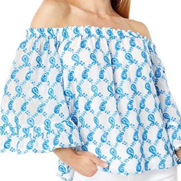 Lilly Pulitzer Tops - NWT Lilly Pulitzer Alva Off the Shoulder Top